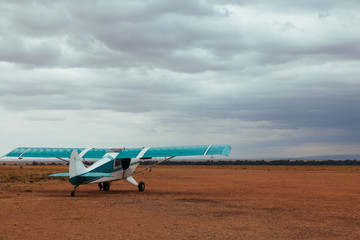 Fototapeta na wymiar Rural airport in Africa 