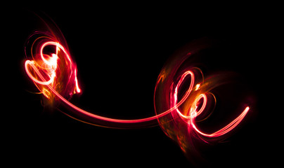 Overlay light, an abstract pattern on a dark background