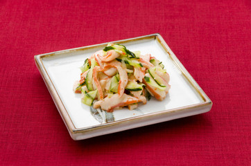 中華いかとキュウリの和え物