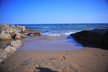 The rocks of the sea