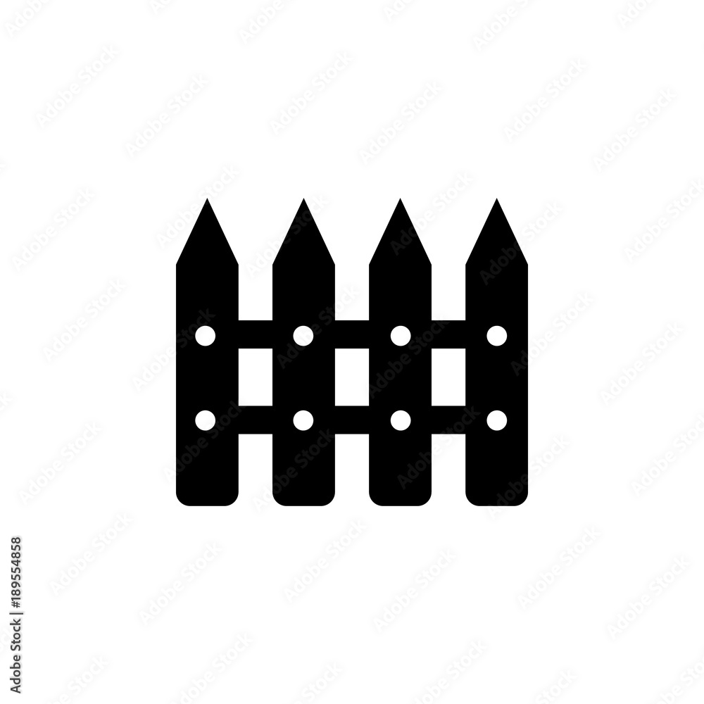 Poster fence icon. elements of real estate transactions icon for concept and web apps. illustration icon fo