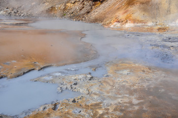 Geothermal Puddle in Iceland