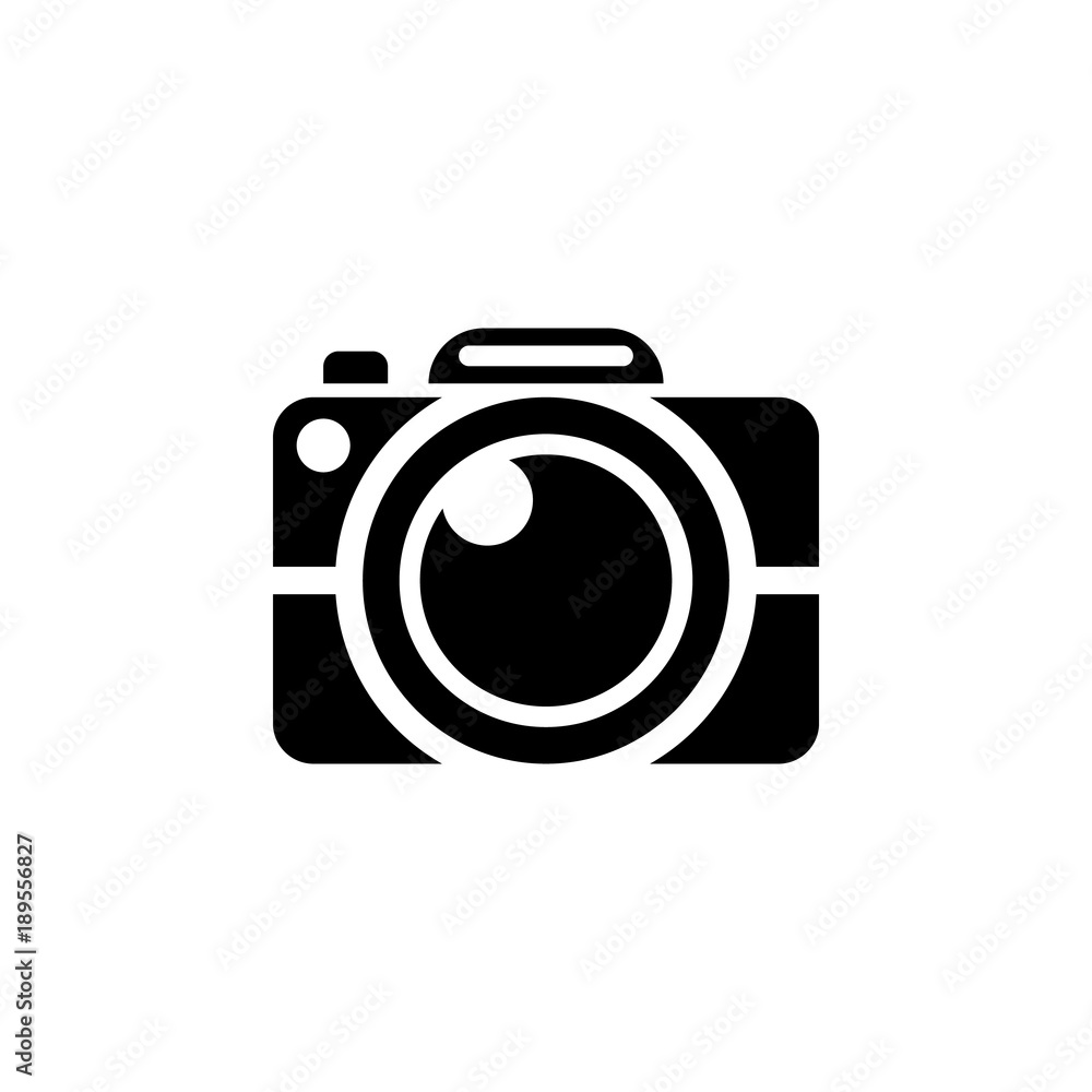Poster camera icon. elements of camera icon for concept and web apps. illustration icon for website design 