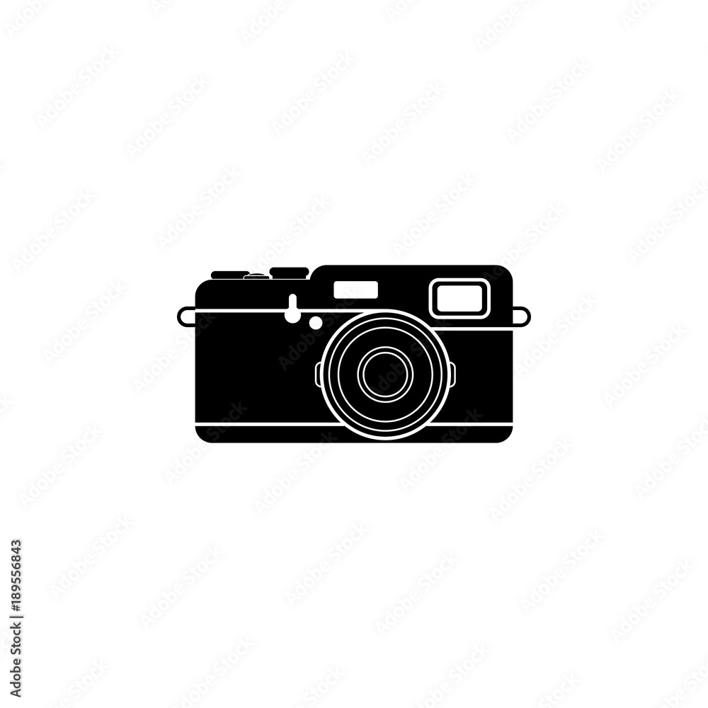 Poster vintage camera icon. elements of camera icon for concept and web apps. illustration icon for website