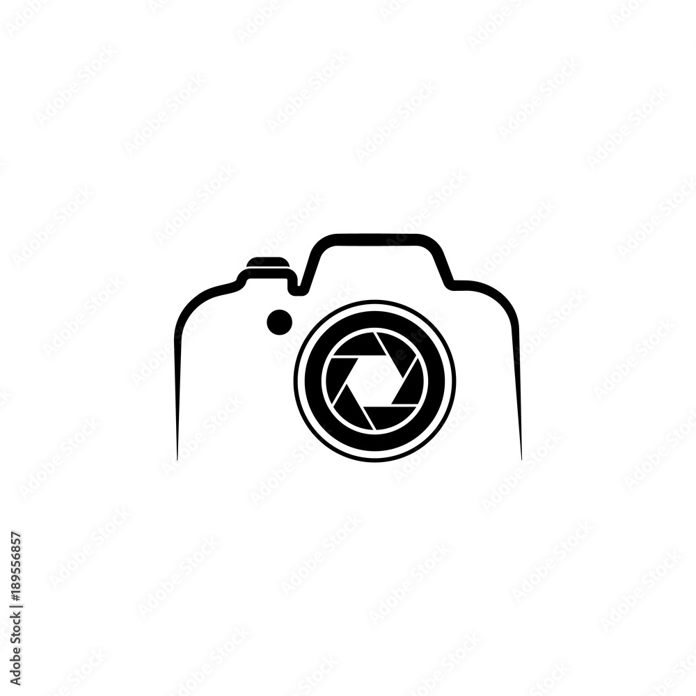Aufkleber logo camera icon. elements of camera icon for concept and web apps. illustration icon for website de