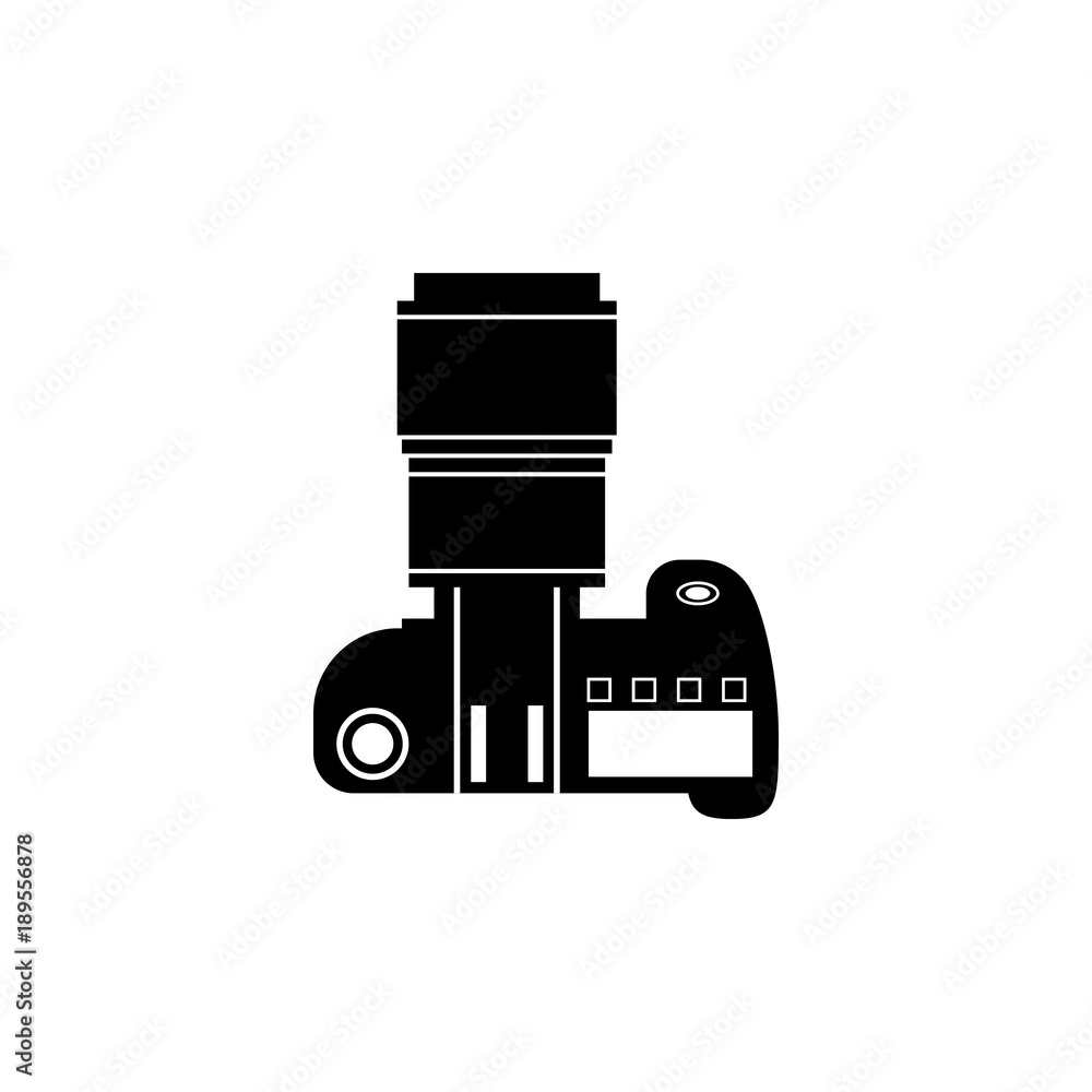 Poster camera with lens icon. elements of camera icon for concept and web apps. illustration icon for websi