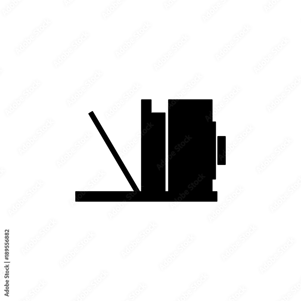 Poster vintage camera icon. elements of camera icon for concept and web apps. illustration icon for website