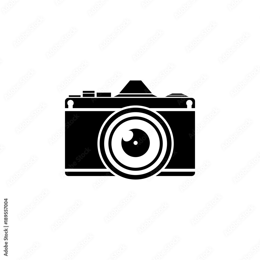 Poster camera icon. elements of camera icon for concept and web apps. illustration icon for website design 
