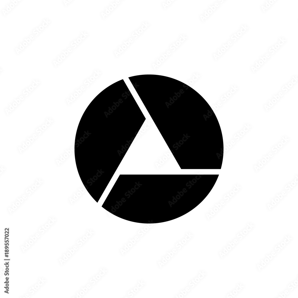 Poster camera focus icon. elements of camera icon for concept and web apps. illustration icon for website d