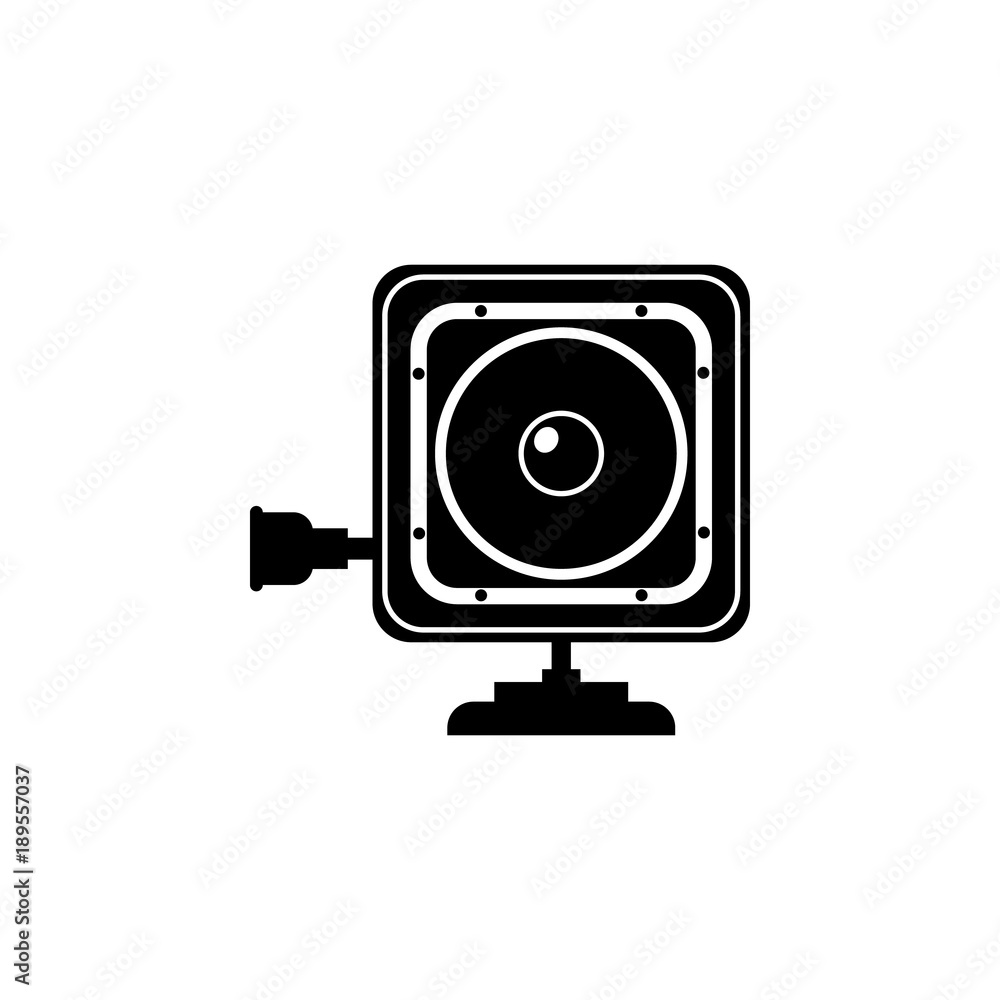 Poster camcorder icon. elements of camera icon for concept and web apps. illustration icon for website desi