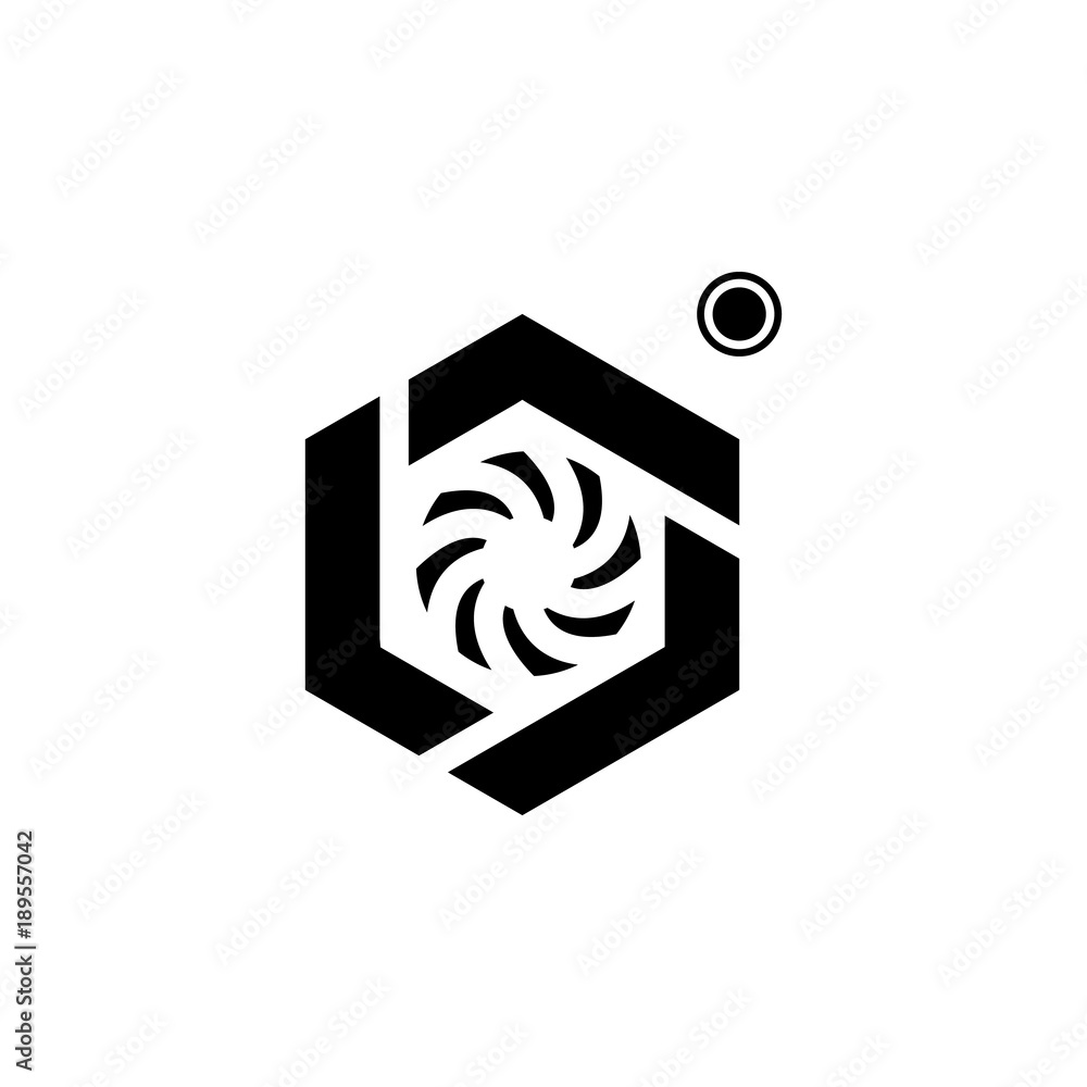 Poster camera focus icon. elements of camera icon for concept and web apps. illustration icon for website d