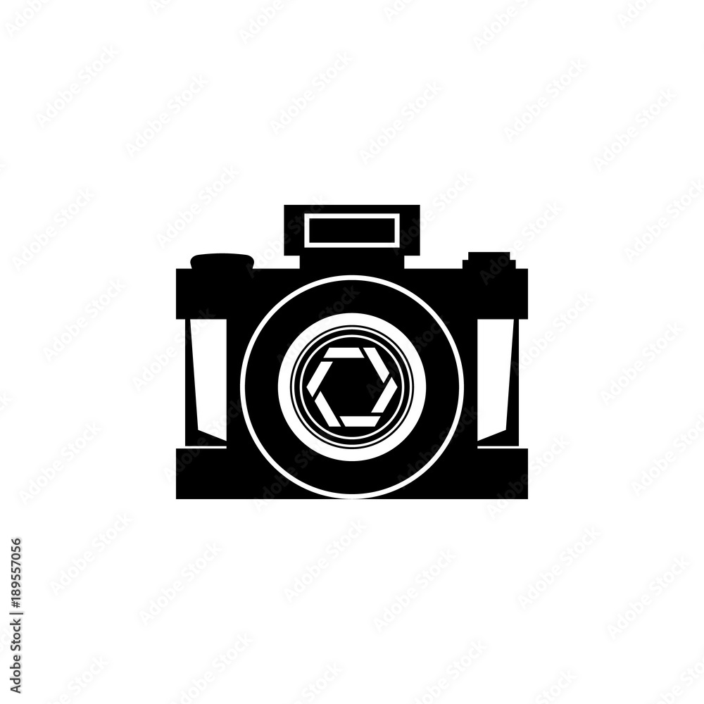 Aufkleber vintage camera icon. elements of camera icon for concept and web apps. illustration icon for website