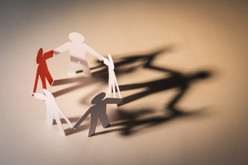 leadership of five team in light