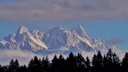 Fototapeta na wymiar Schneemassen in den Alpen