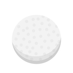 Vector cartoon golf ball isolated illustration.