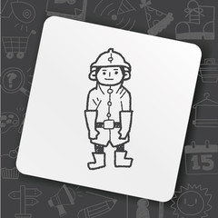 fireman doodle