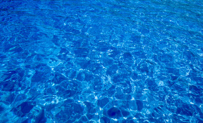 Blue sea surface with waves