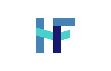 HF Ribbon Letter Logo