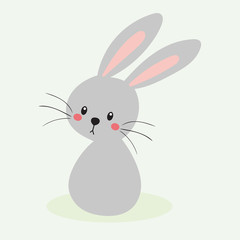 cute rabbit vector