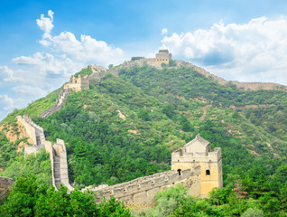 Fototapeta na wymiar The famous Great Wall of China,jinshanling natural landscape