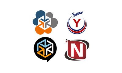 Vector Template Sign Set