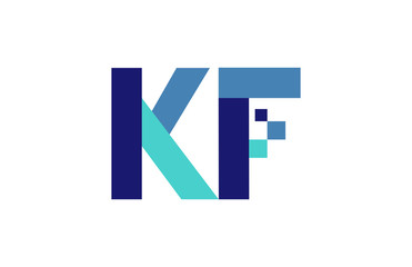 KF Digital Ribbon Letter Logo
