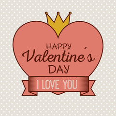 Fototapeta na wymiar happy valentines day stylish greeting card