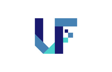 UF Digital Ribbon Letter Logo