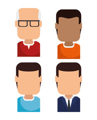 set of avatars profile pictures