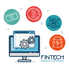 Fintech Investment Financial Internet Technology Concept fintech