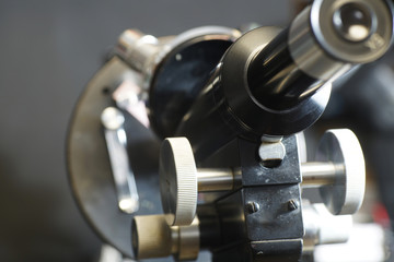 Detail of a microscope
