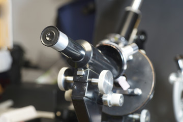 Detail of a microscope
