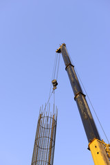 Crane hoist steel bars