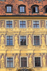 Fototapeta na wymiar Renaissance Tenement House Under Seven Electors, 13th century building, market square, Wroclaw, Poland