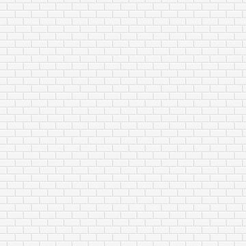 vector light white brick wall seamless pattern