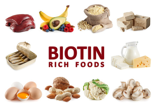 Foods rich in Biotin (vitamin B7) Stock Photo | Adobe Stock