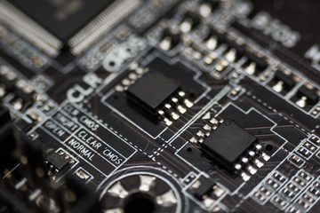 Electronic circuit boards.