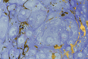 Ink marble texture. Ebru handmade wave background. Kraft paper surface. Unique art illustration. Liquid marbling texture.