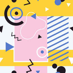 Colorful Abstract Seamless Pattern for Printing, Website ,Fabric , Cards etc. : Vector Illustration