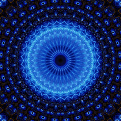 Blue Mandala Kaleidoscope