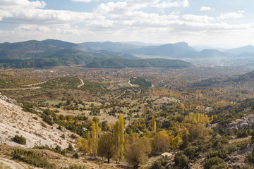 Landscape around ruins of the ancient city Sagalassos, Turkey