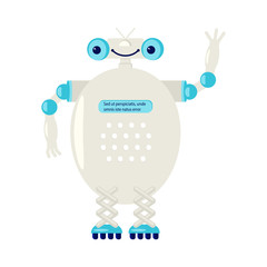 Cartoon Cute chat bot