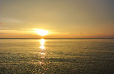 sunset on Seychelles beach
