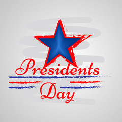 illustration of USA Presidents Day background