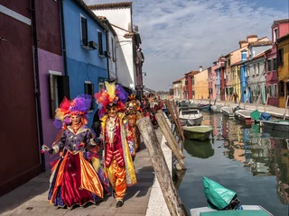 Gardinen Karneval in Venedig. © zenzaetr