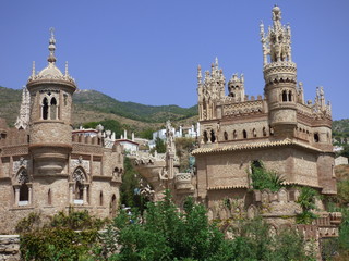 Fototapeta premium Castillo de Colomares en Benalmádena, Málaga, (Andalucia,España) en homenaje a Cristóbal Colón y el Descubrimiento de América.