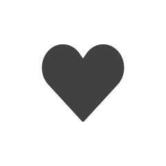 Casino heart suit icon vector, filled flat sign, solid pictogram isolated on white. Symbol, logo illustration.