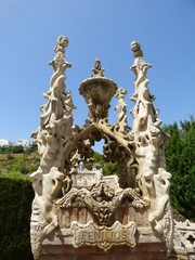 Fototapeta na wymiar Castillo de Colomares en Benalmádena, Málaga, (Andalucia,España) en homenaje a Cristóbal Colón y el Descubrimiento de América.