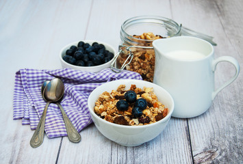 Bowl with granola