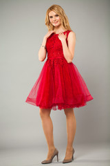 Naklejka premium Fashion portrait of pretty sexy young woman